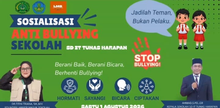 SD IT Tunas Harapan Gelar Sosialisasi Stop Bullying, Bangun Karakter Siswa yang Peduli dan Berempati