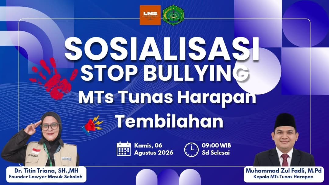 Lawyer Masuk Sekolah Sosialisasikan Stop Bullying di MTs Tunas Harapan Tembilahan