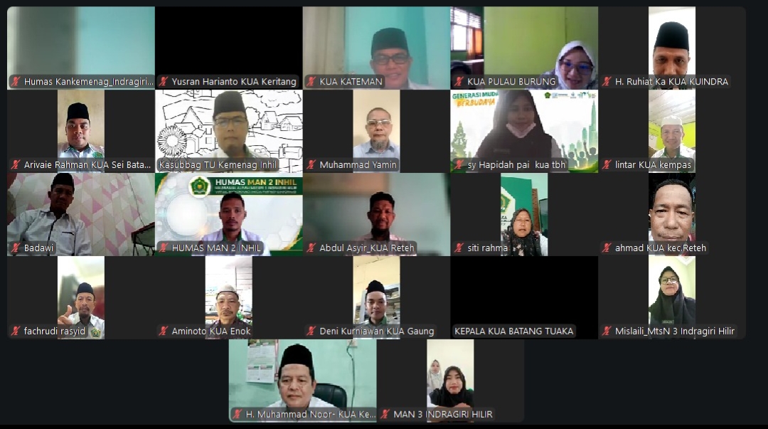 Percepat Publikasi dan Ubah Paradigma Kehumasan, Kemenag Inhil Gelar Pembinaan Komunikasi Publik