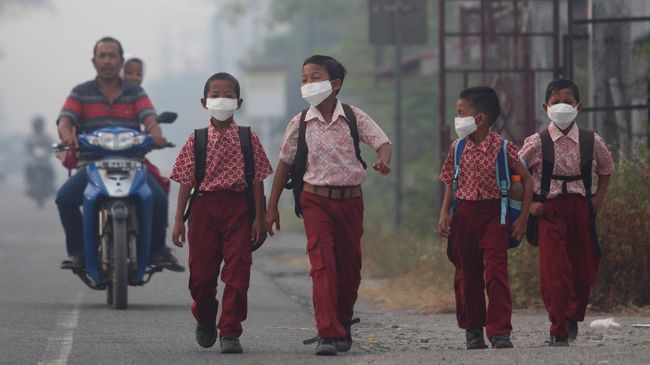 Udara tak Sehat, Sekolah di Pekanbaru Diizinkan Liburkan Murid