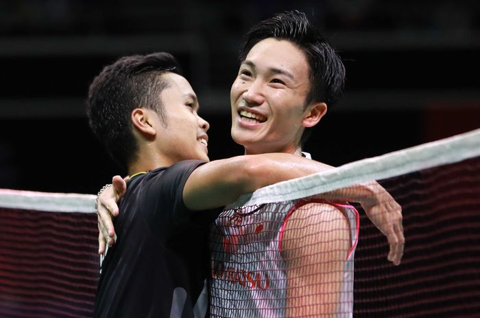 Final China Open 2019 - Respek, Momota Ajak Anthony Tukar Kaus Setelah Lakoni Duel Sengit