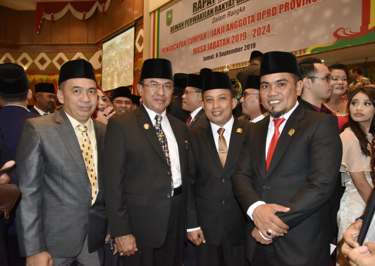 Bupati HM.Wardan Hadiri Pelantikan Anggota DPRD Riau masa Jabatan 2019-2024