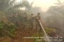 Puskesmas Mandah melalui Dinas Kesehatan dan Subsatgas 8 Tim 9 bersinergi untuk mendirikan posko kebakaran hutan dan lahan (Karhutla)