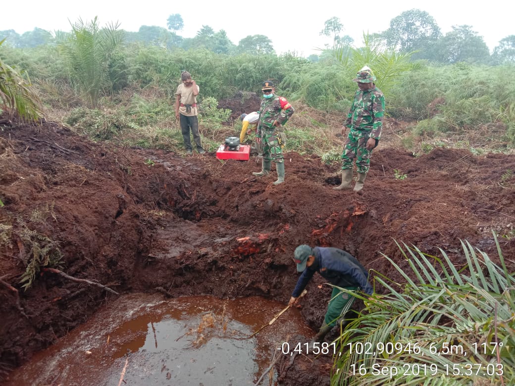 DANRAMIL TEMPULING Satgas kebakaran hutan dan lahan (karhutla)