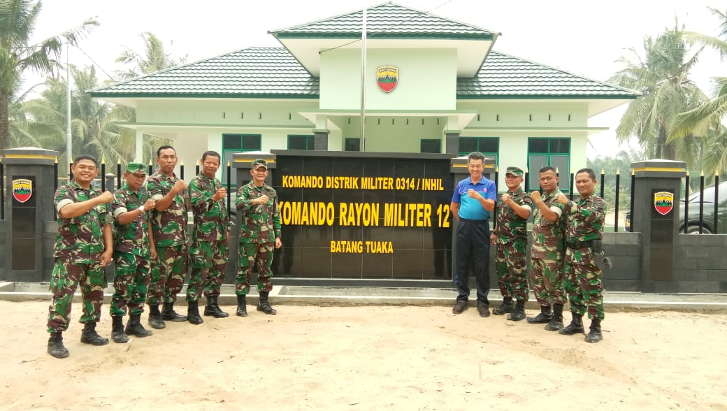 Kodim 0314/Inhil menerima Kunjungan Kerja (Kunker) dari Kasiren Korem 031/Wira Bima Kolonel Kav Ari Handoko