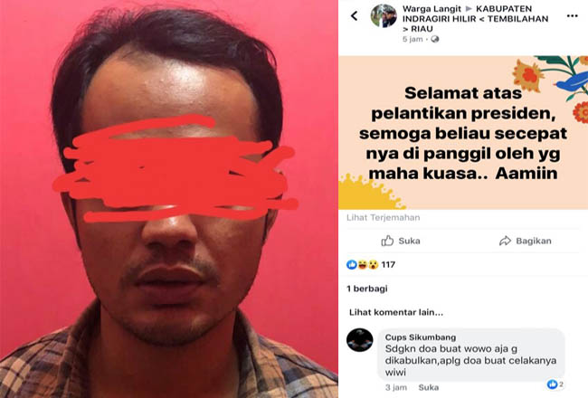 Diduga Posting Ujaran Kebencian di Facebook Soal Presiden, Warga Inhil Diamankan Polisi