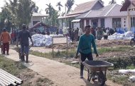 TMMD Ke-106 Kodim 0314/Inhil, Mengunjungi SMP 3 Reteh guna melaksanaka karya bhakti pembersihan di lingkungan sekolah