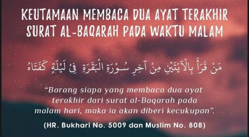 Subhanallah, Inilah Keutamaan 2 Ayat Terakhir Al Baqarah