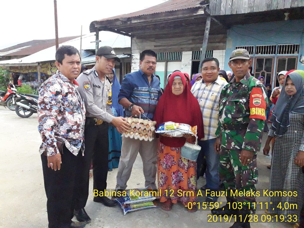 Babinsa Koramil 12/Batang Tuaka Serma A Fauzi berharap kepada Keluarga Penerima Manfaat (KPM)