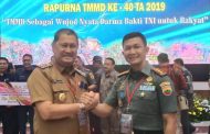 Wabup Kab Inhil Syamsuddin Uti, Menghadiri undangan menghadiri Rapat Paripurna (Rapurna) TNI Manunggal Membangun Desa (TMMD) Ke-40 Tahun 2019