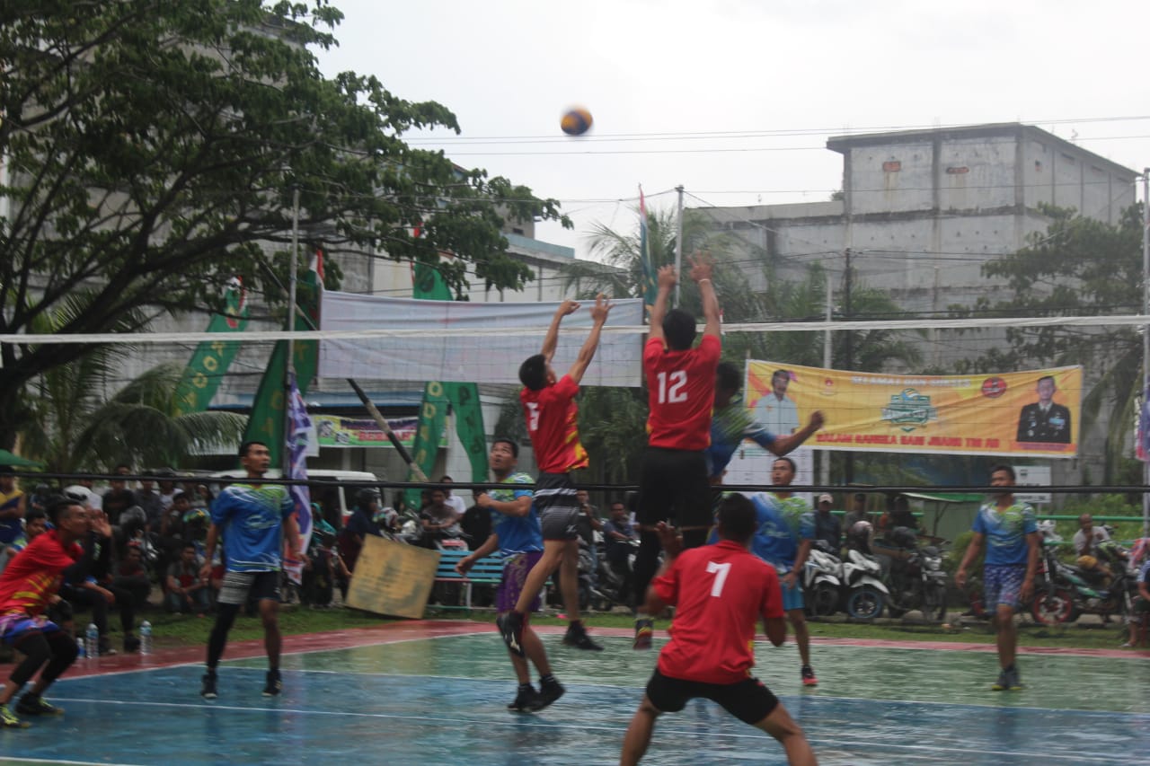 Memasuki babak 8 besar Open Turnamen volley Ball Putra Dandim Cup III tahun 2019