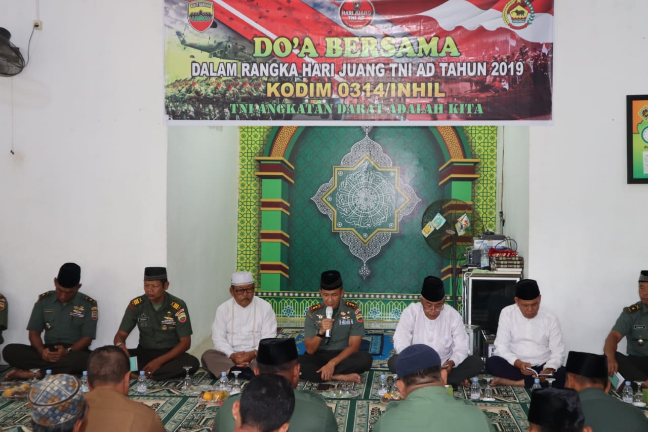 Sebagai wujud syukur kepada Allah SWT telah terlaksananya rangkaian kegiatan dengan lancar dan aman dalam rangka menyambut Hari Juang TNI - AD