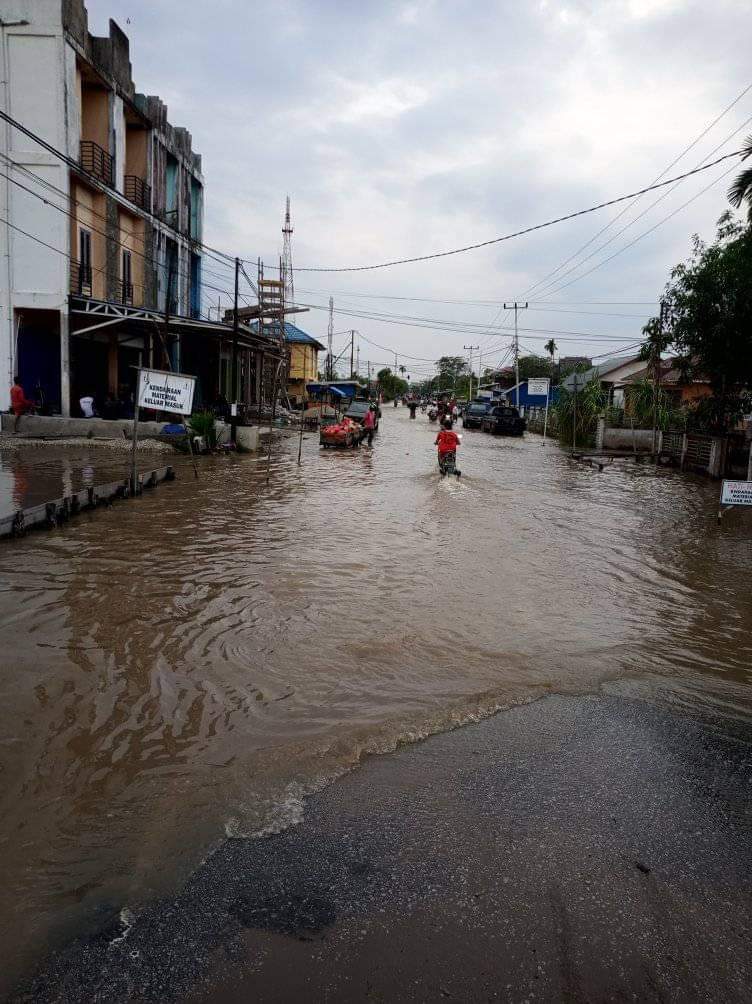 Warga Parit 15 Tembilahan Hilir Minta Dinas Terkait Perbaiki Drainase