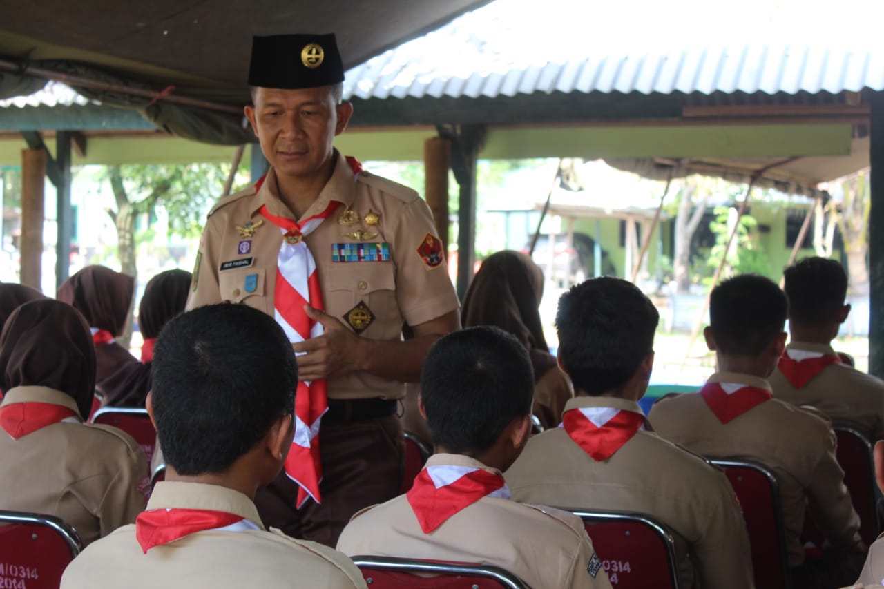 Dandim 0314/Inhil Letkol Inf Imir Faishal Mengadakan Silaturahmi dan Tatap Muka Bersama Anggota Pramuka