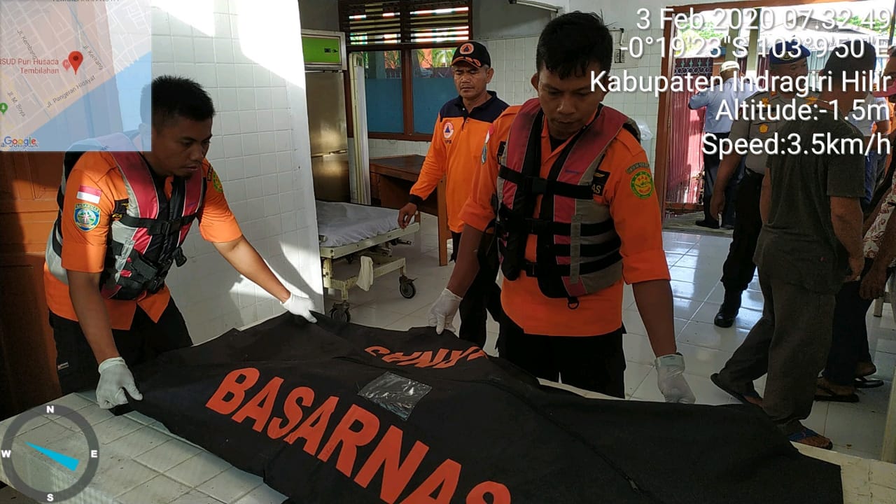 DUA HARI PENCARIAN, FAZA DI TEMUKAN MENINGGAL DUNIA OLEH TIM SAR GABUNGAN.