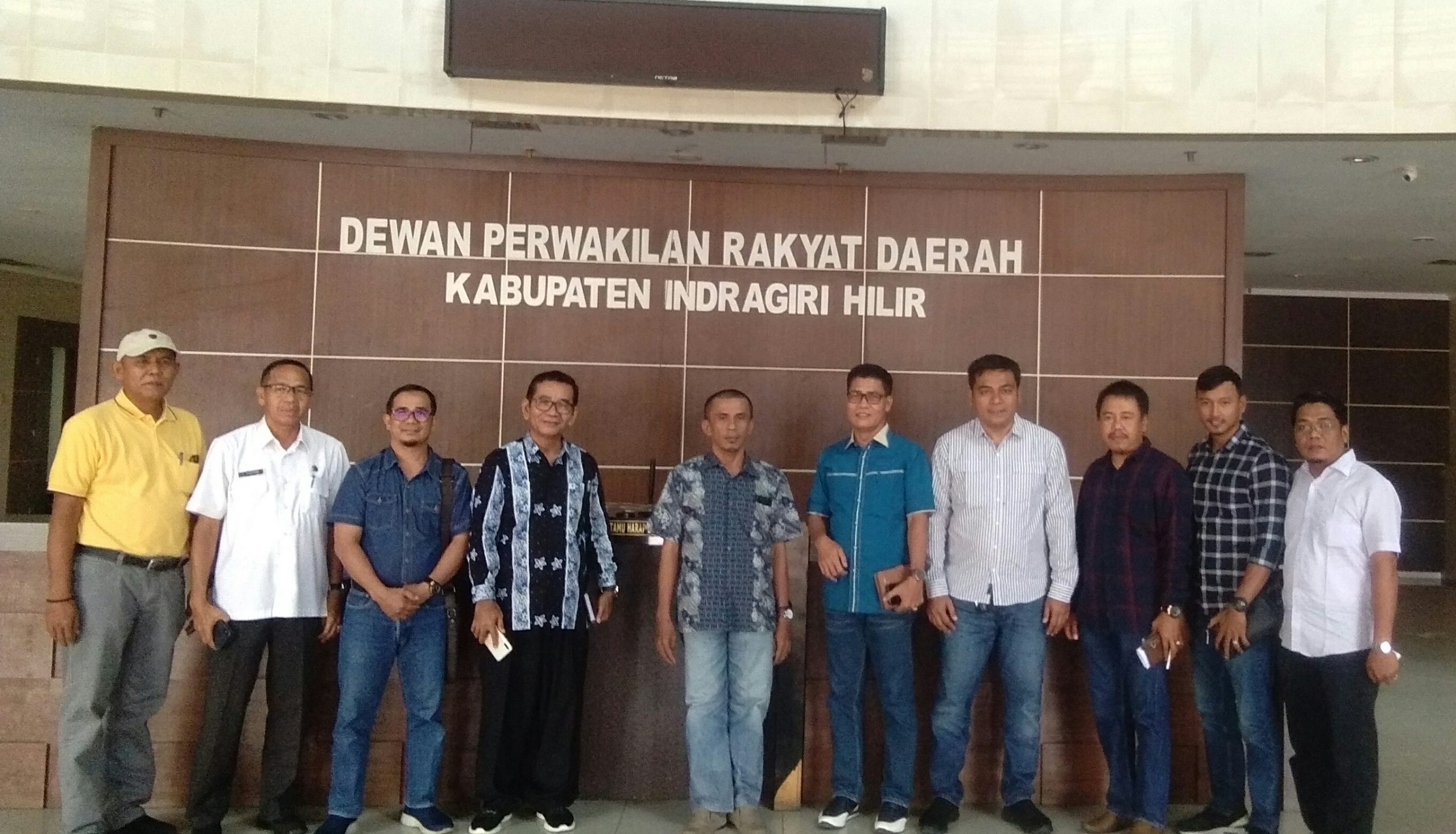 Dewan Perwakilan Daerah (DPRD) Kabupaten Pelalawan melakukan kunjungan kerja ke DPRD Kabupaten Indragiri Hilir
