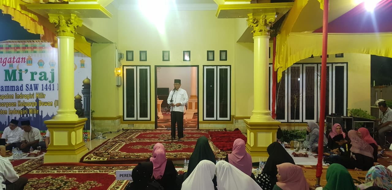 Rangka memperingati Isra Mi'raj Nabi Muhammad SAW Di Rumah Ketua DPRD Kab Inhil
