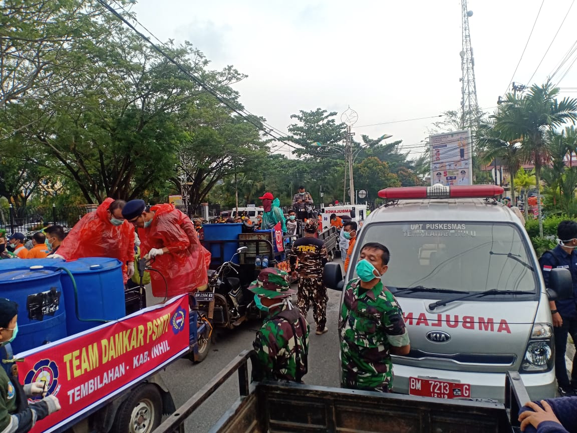 Penyemprotan Disinfektan Massal, 500 Lebih Personel Tim Gabungan Diterjunkan