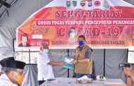 Wabup H.Syamsuddin Uti, Salurkan Lansung Bantuan PT.THIP Ke RSUD Puri Husada dan Puskesmas