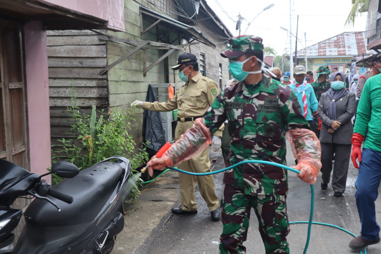 Sebanyak 40.000 Liter cairan disinfektan telah disiapkan oleh Tim Gugus