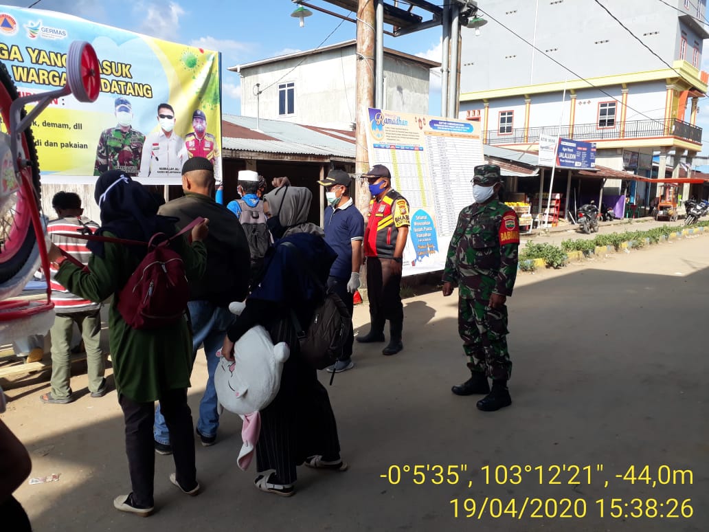 Serka Sasmito dampingi tenaga medis ini yang di lakukan.