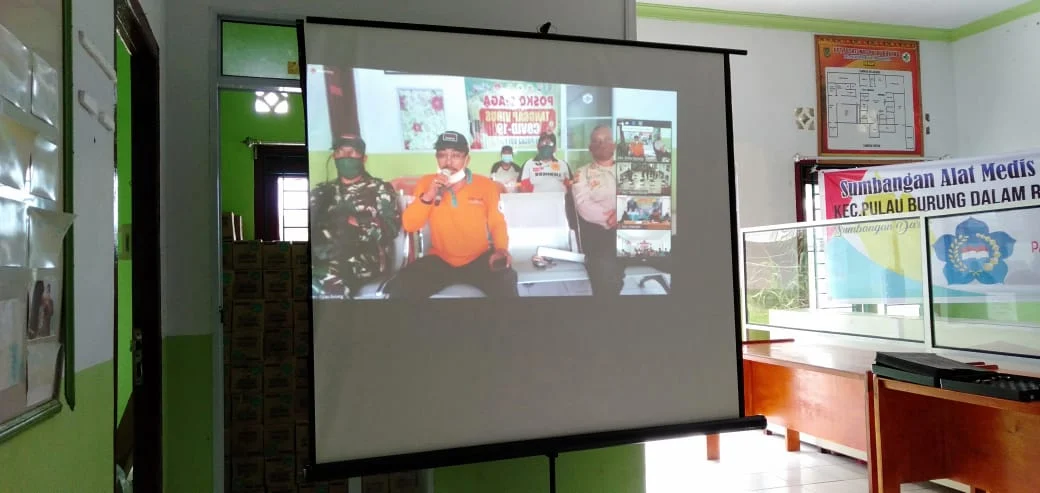*Danramil 11 Pulau Burung Melaksanakan Video Conference*