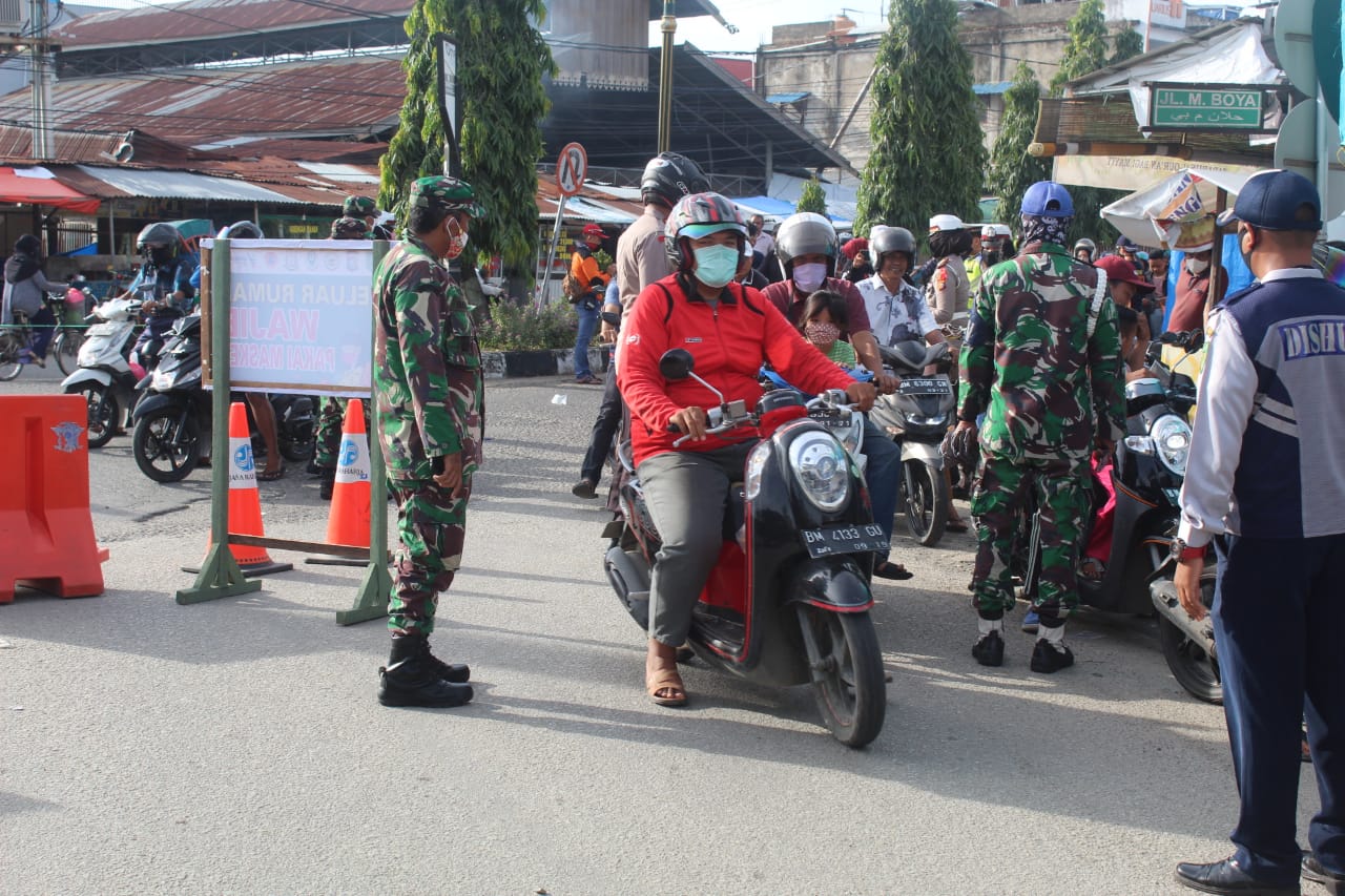 Tim Gugus Kab Inhil Melaksanakan Pembagian Masker Sebanyak 2000 Lembar