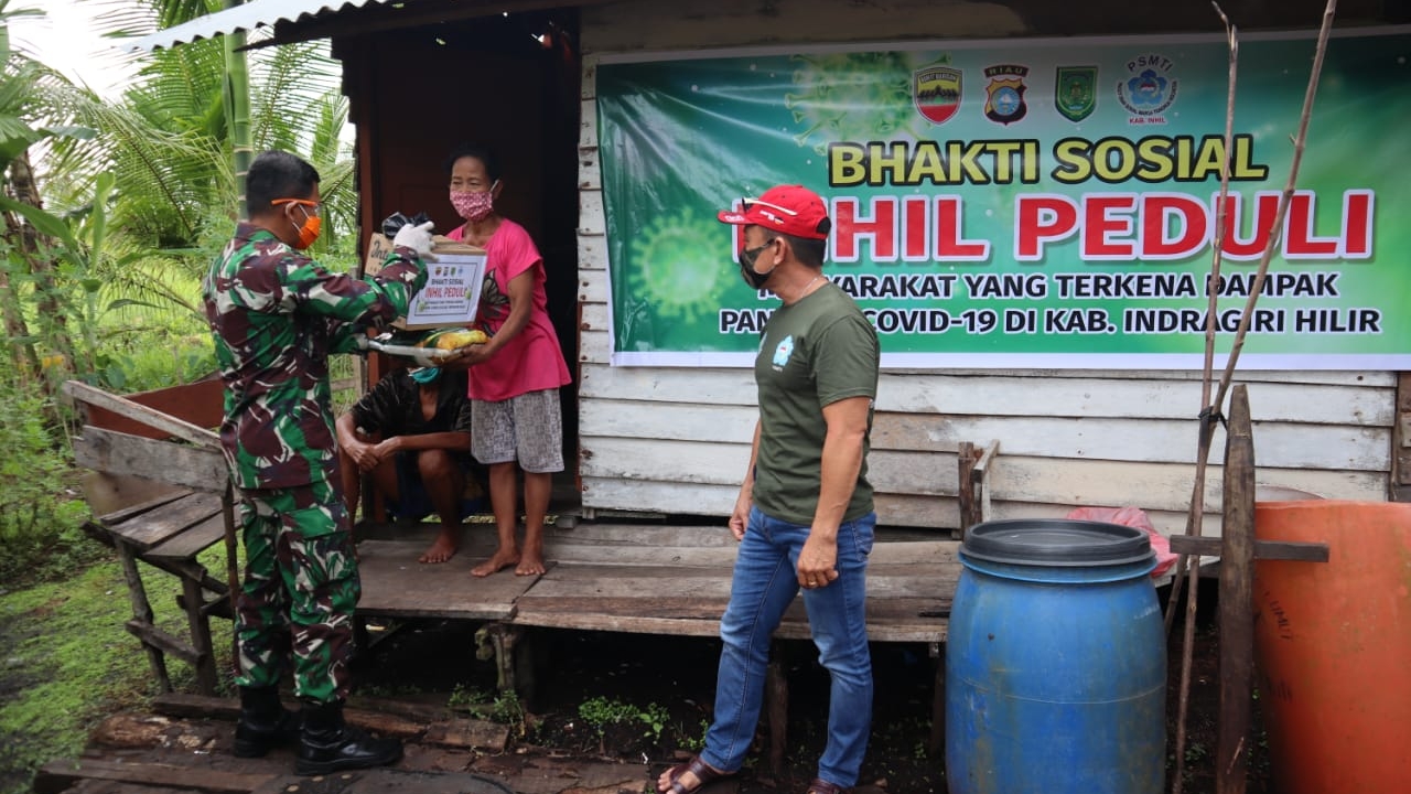 *Dandim 0314/Inhil berharap bantuan yang diberikan tepat sasaran*