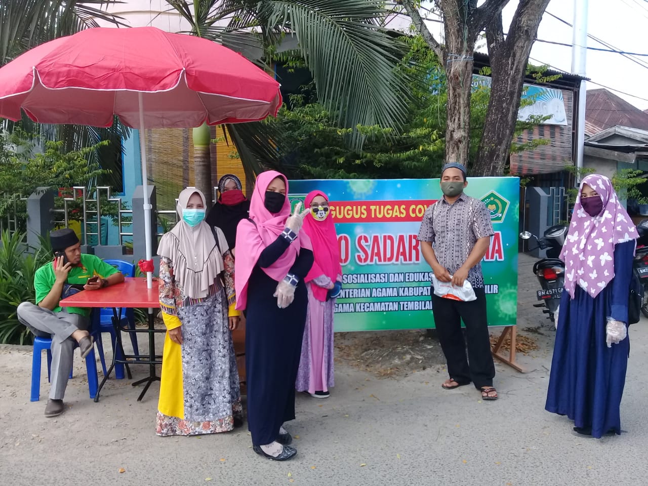 *Kemenag Kab. Indragiri Hilir bersama Penyuluh Agama Siapkan Posko Edukasi Sadar Corona*