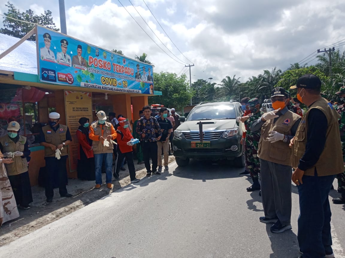 Bupati Inhil Pastikan Check Point di Wilayah Perbatasan Berjalan Sesuai Aturan