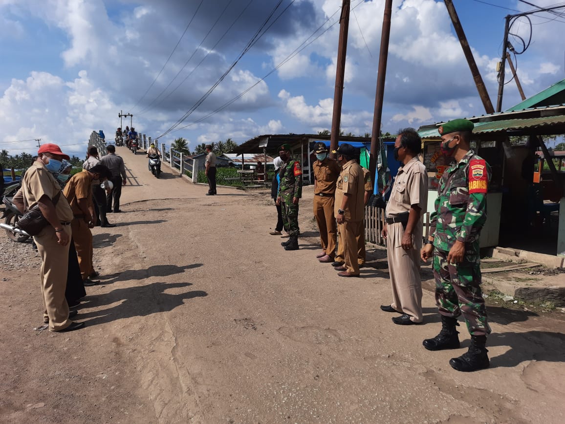 *Personil Koramil 11 Pulau Burung Tetap Konsisten melaksanakan Penegakan Disiplin Protokol Kesehatan New Normal*