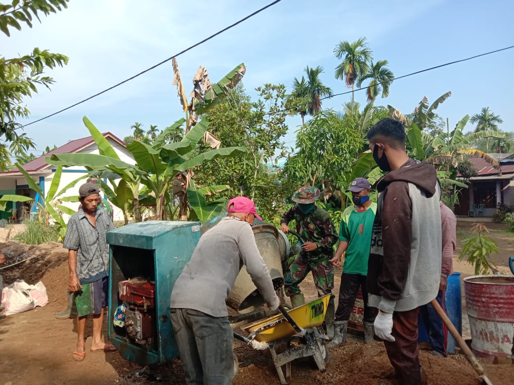 *Memasuki hari ke 7 atau seminggu pra TNI Manunggal Membangun Desa (TMMD) Imbangan Kodim 0314/Inhil*