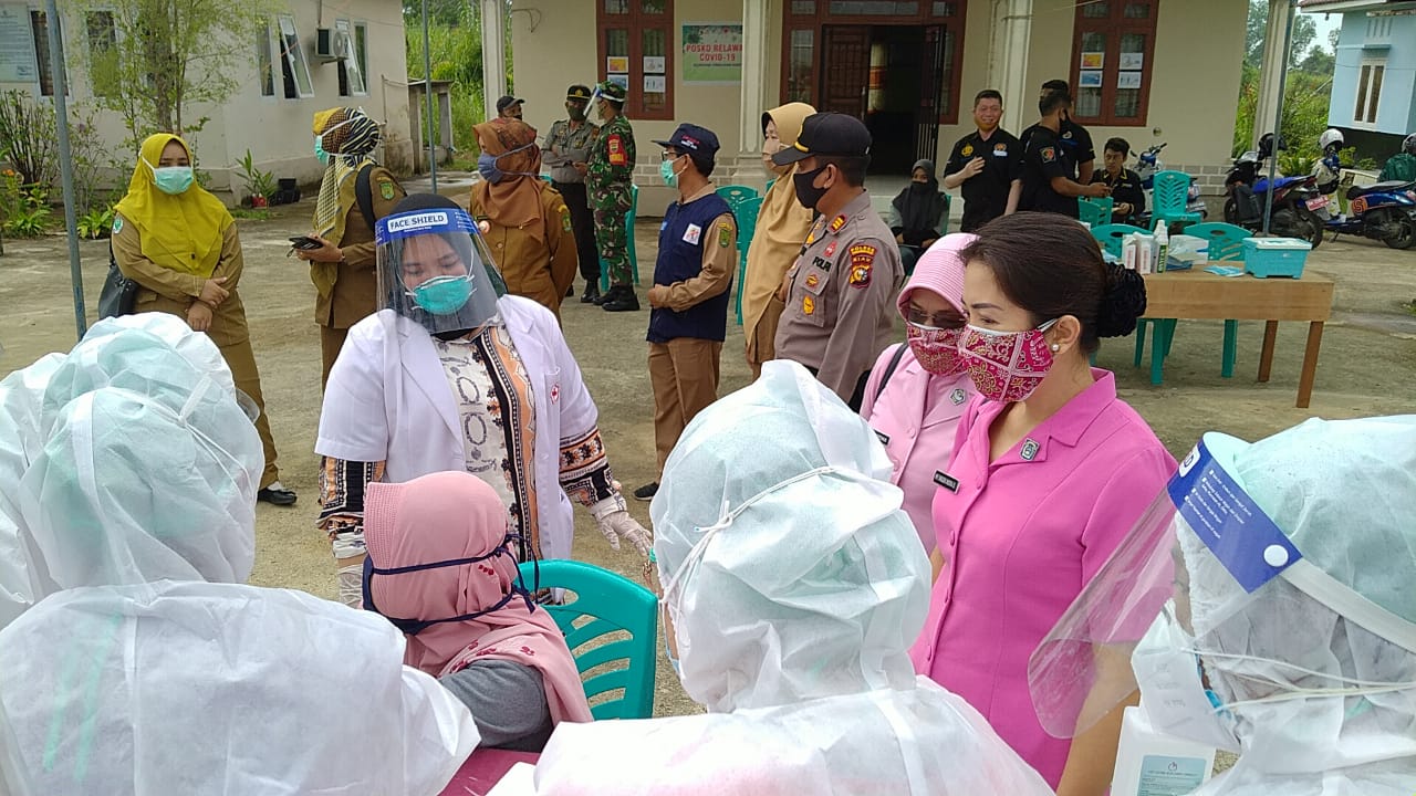 Sambut Hari Bhayangkara Ke 74 Polres Inhil, Gelar Rapid Test Massal