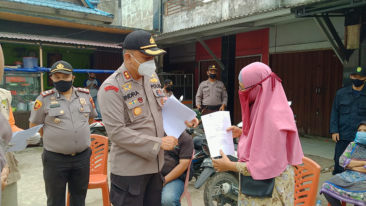 Masyarakat Apresiasi Kegiatan Bakti Sosial Polres Inhil,Berupa Rapid Test Drive Trought