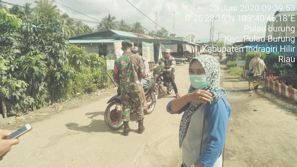 *Danramil 11 Pulau Burung sebut pendisiplinan protokol kesehatan utamakan persuasif*