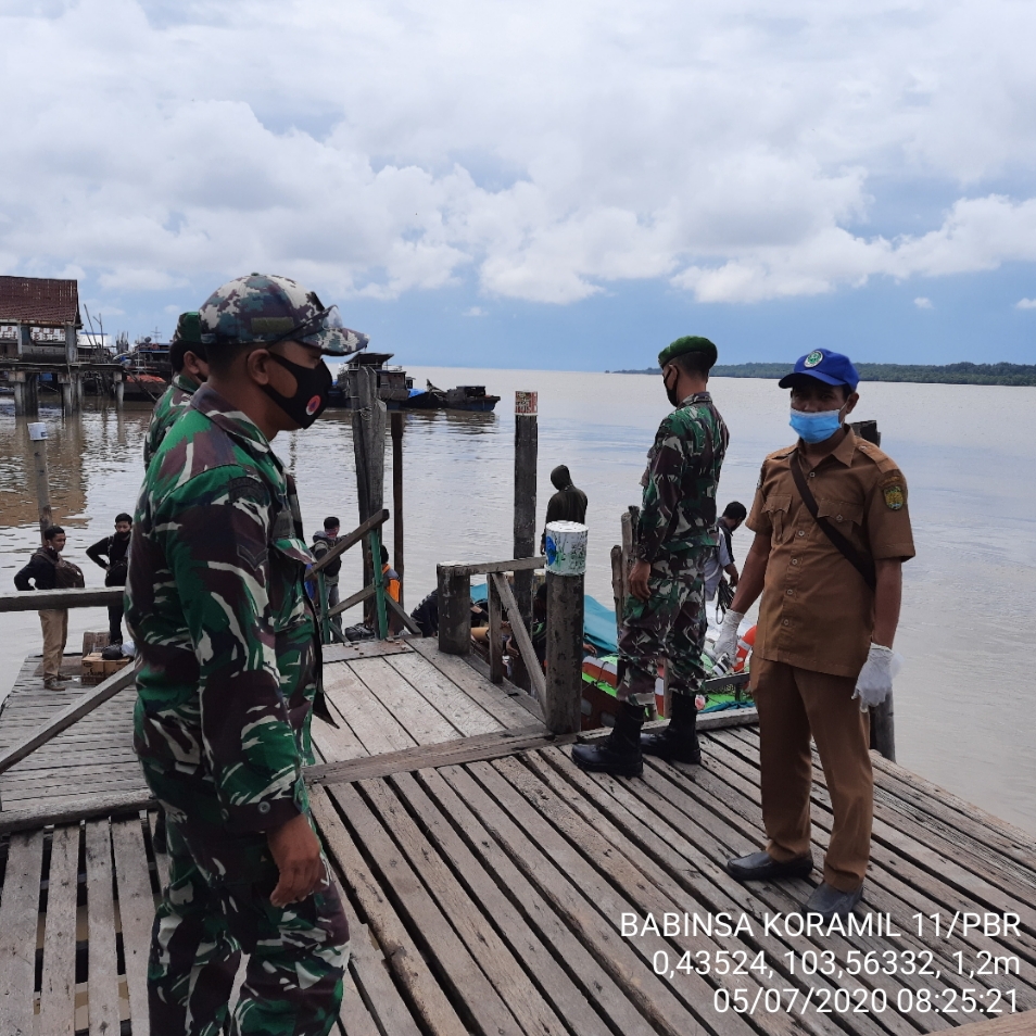 Dua Pelabuhan Penumpang Pulau Burung Hari ini Target Pemeriksaan Tim Gugus Tugas Koramil 11 Pulau Burung