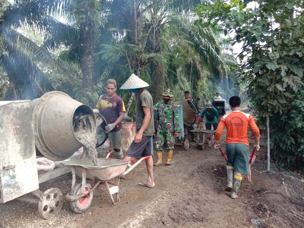 Cukup melegakan, pelaksanaan TMMD imbangan Kodim 0314/Inhil sudah mencapai 50 persen