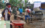 Pemdes Rambaian melaksanakan Semenisasi jalan lingkungan di Desa Rambaian Kec. Gaung Anak Serka