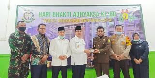 Kasdim 0314/Inhil Hadiri acara Syukuran HUT Bakti Adyaksa Ke - 60