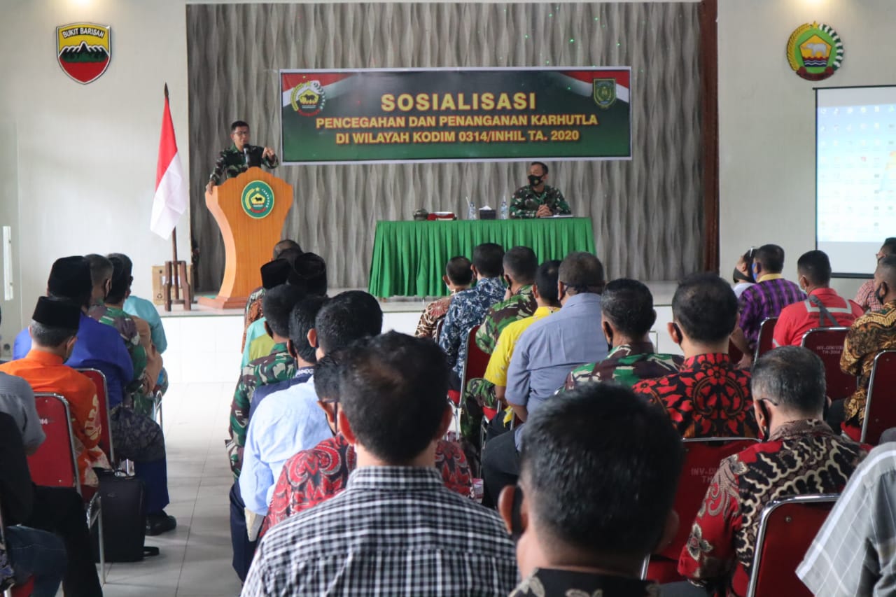 Dandim berikan Sosialisasi Penanganan Karhutlah