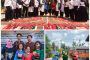 Kapolres Inhil AKBP Dian Setyawan mengikuti acara zoom meeting Peresmian Jaga Kampung Nusantara