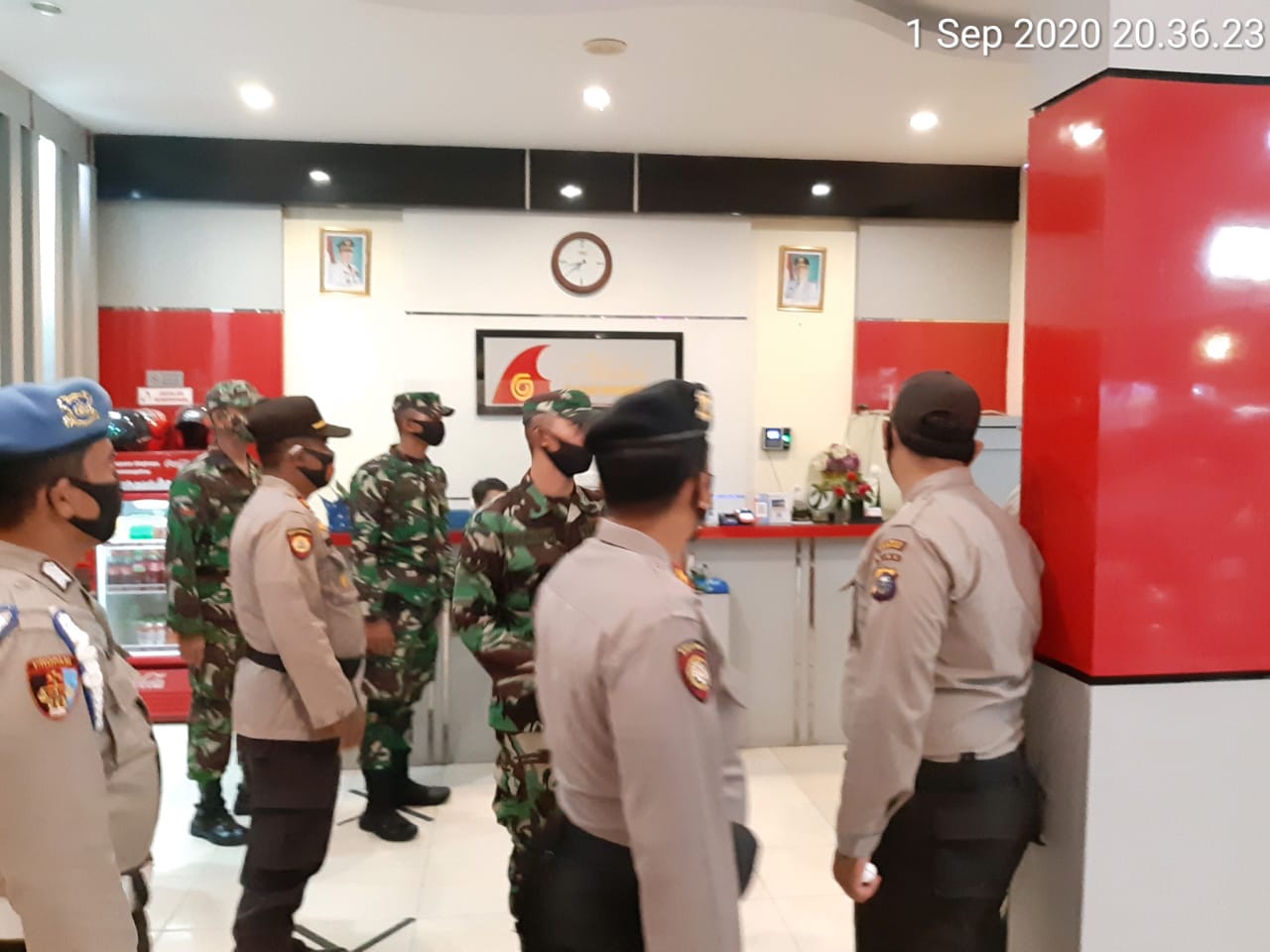 Kapolres Inhil turunkan personilnya cek Penerapan Protkes