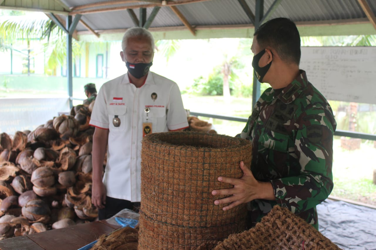 Dandim 0314/Inhil Terima Kunker Kemenko Polhukam RI