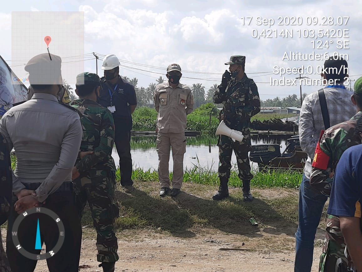 Apel dan Patroli Skala Besar dalam rangka Gakplin terpadu Koramil 11/Pulau Burung Kodim 0314/Inhil