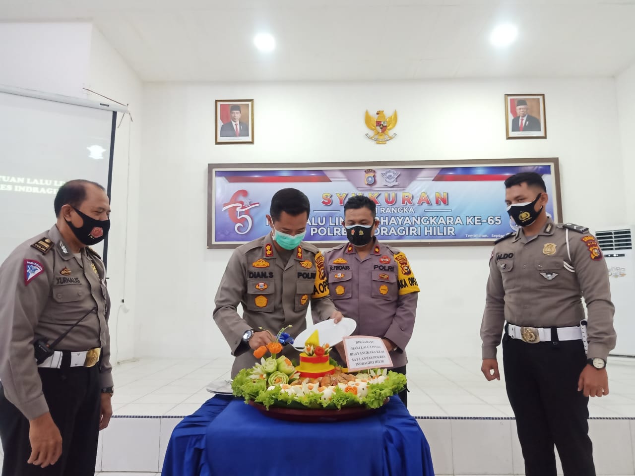 Syukuran Milad Satlantas Polres Inhil Ke -65