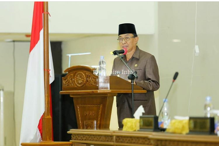 Bupati Inhil HM Wardan Hadiri Rapat Paripurna ke 17 DPRD Inhil