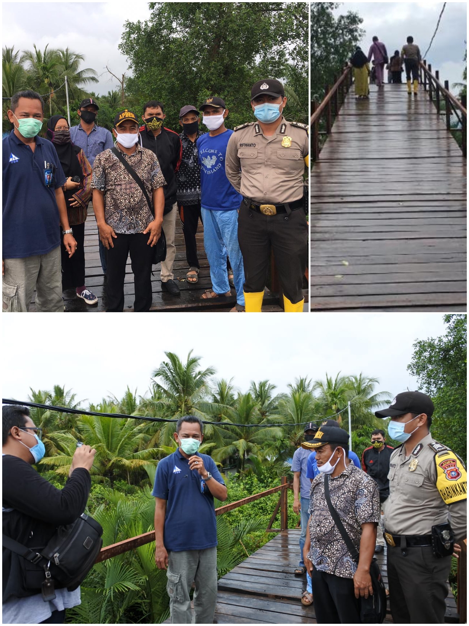 Sambu Group Membantu Pembangunan Jembatan di Desa Penjuru