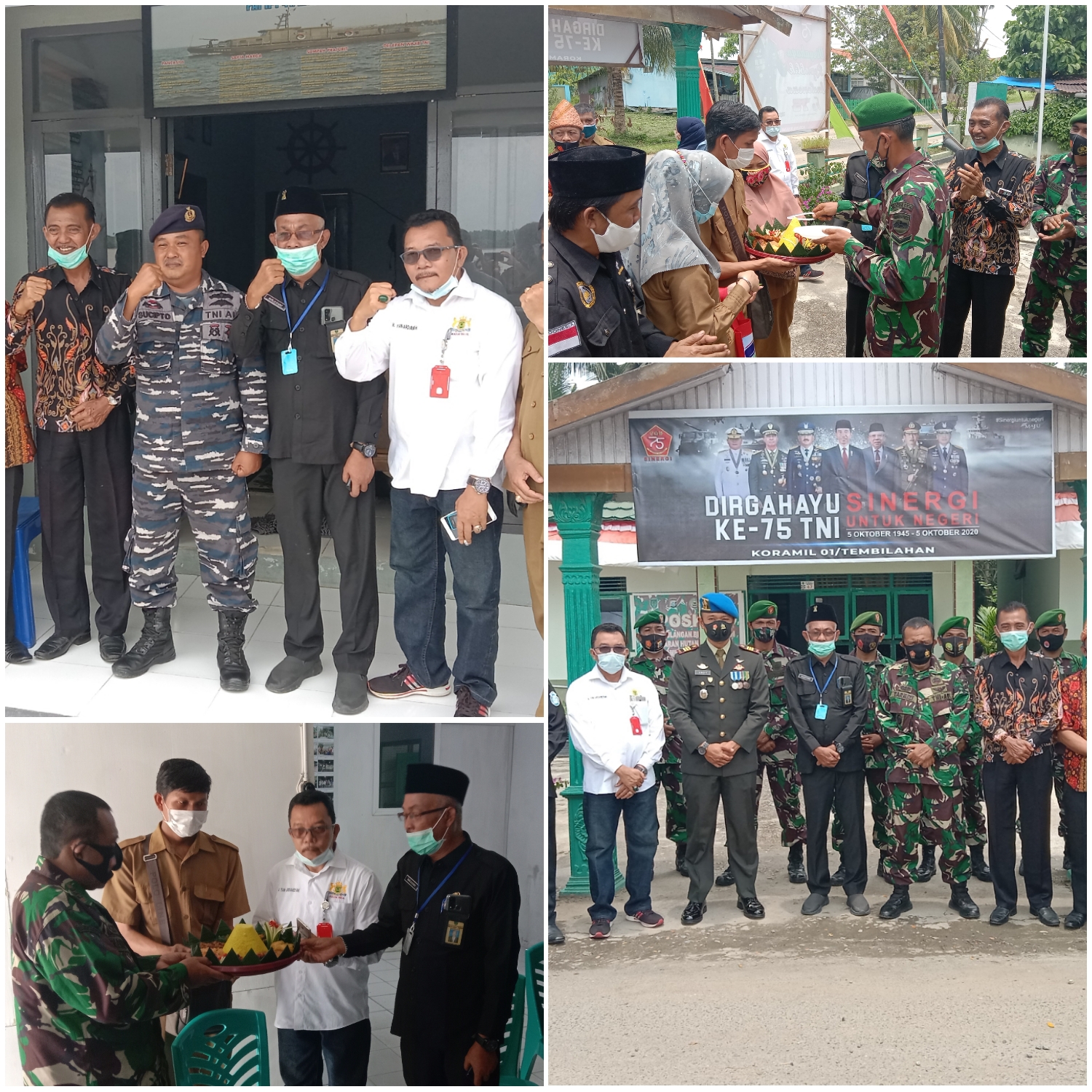 Bersama Rombongan, YVB Kunjungi Markas TNI di Inhil Dalam Rangka HUT TNI ke-75
