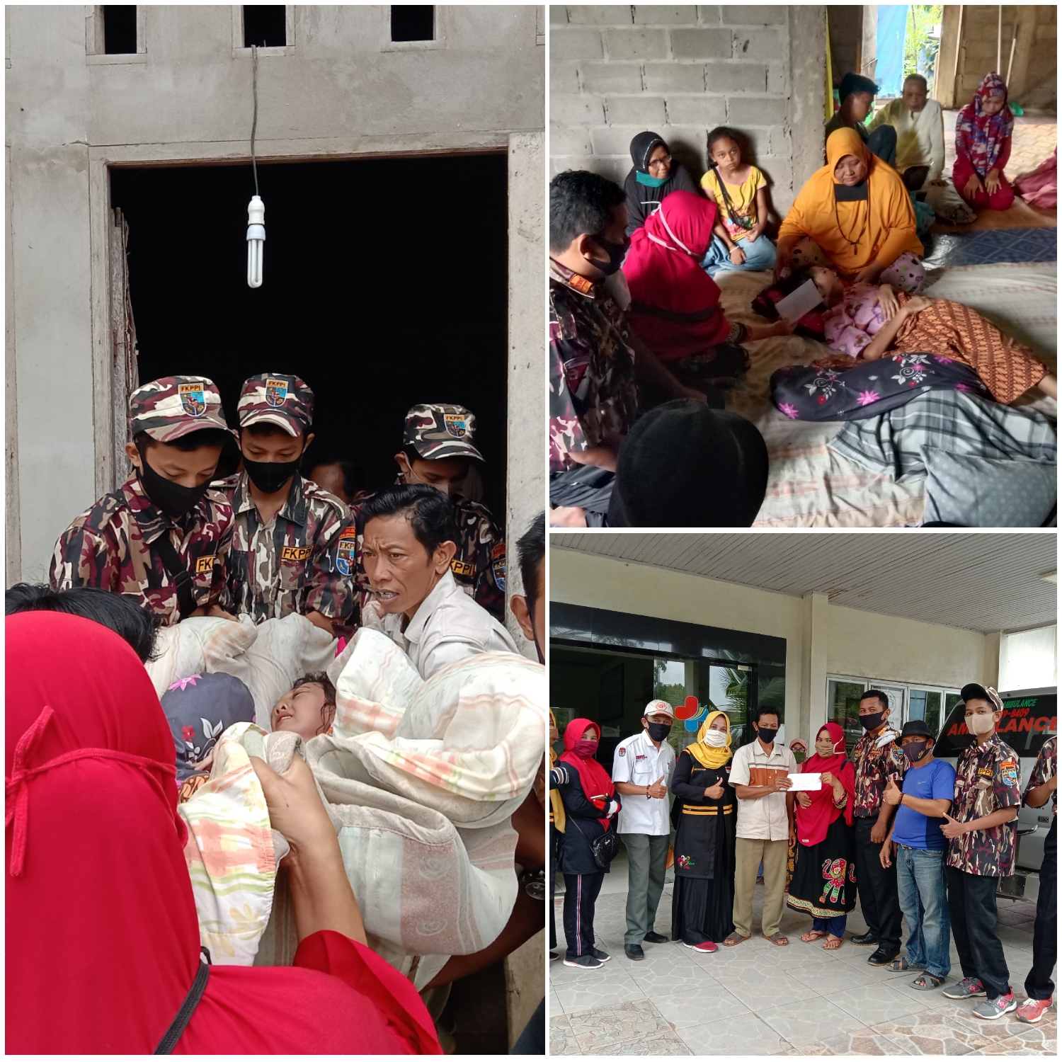 KB-FKPPI Inhil,Komunitas Mak sehat dan Pekerja Sosial antarkan Putri Ayuna Ke Rumah sakit