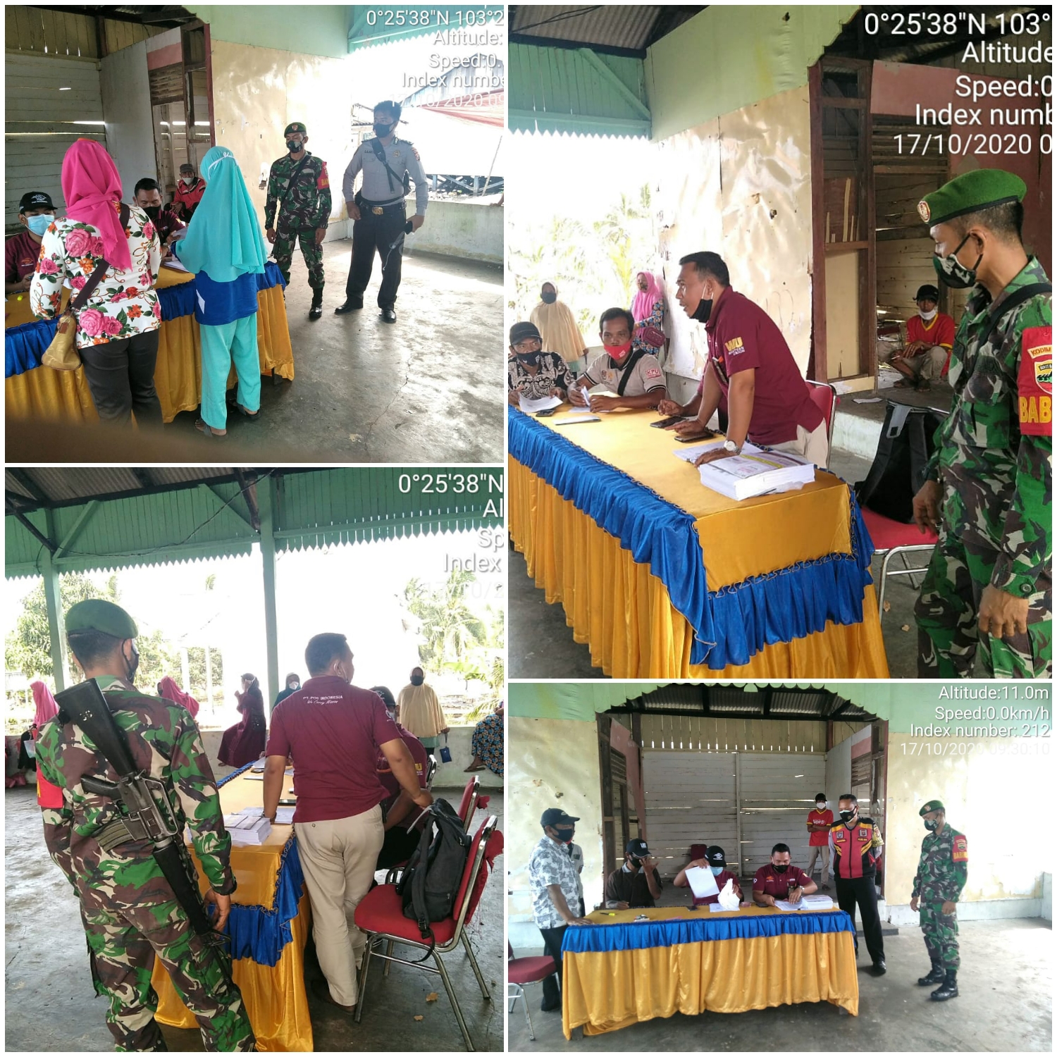 Pantau Penyaluran BST, Babinsa Koramil 11/Pulau Burung Kodim 0314/Inhil Himbau Warga Tetap Patuhi Protokol Kesehatan